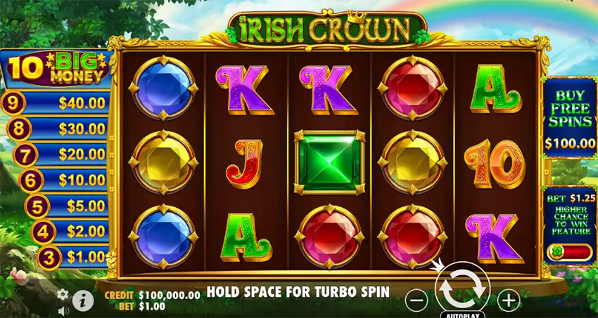 как играть в слот Irish Crown pragmatic play